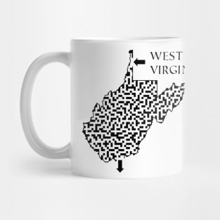 State of West Virginia Maze Mug